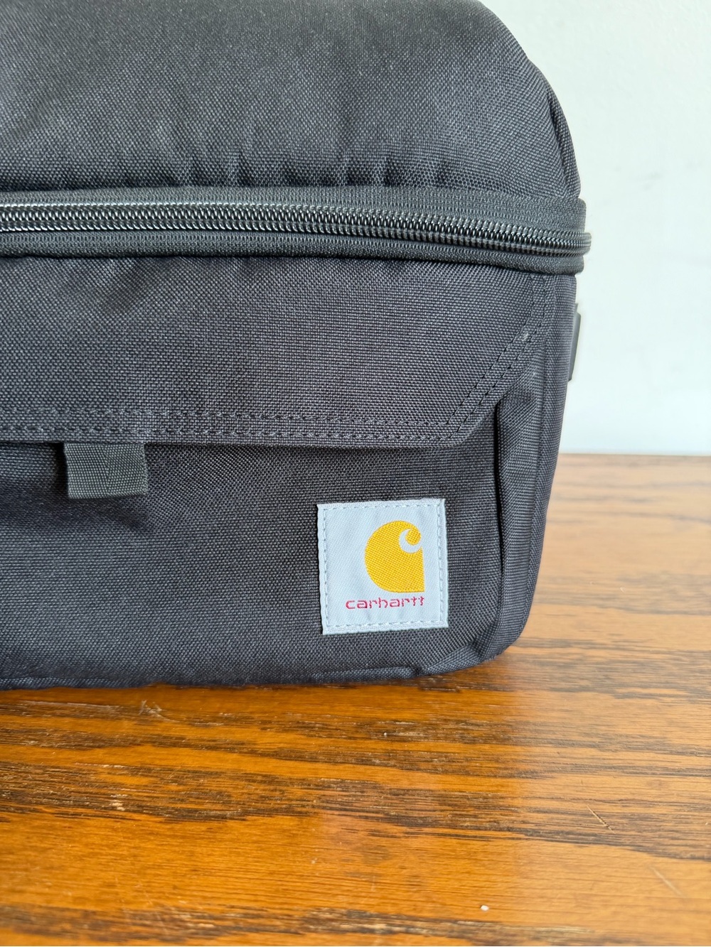 Carhartt Black Canvas Toiletry Kit with Yellow Logo